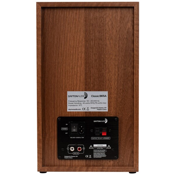 Main product image for Dayton Audio Classic 6.5" Powered Bluetooth Bookshelf Speaker Pair and Turntable Bundle Wood300-3656